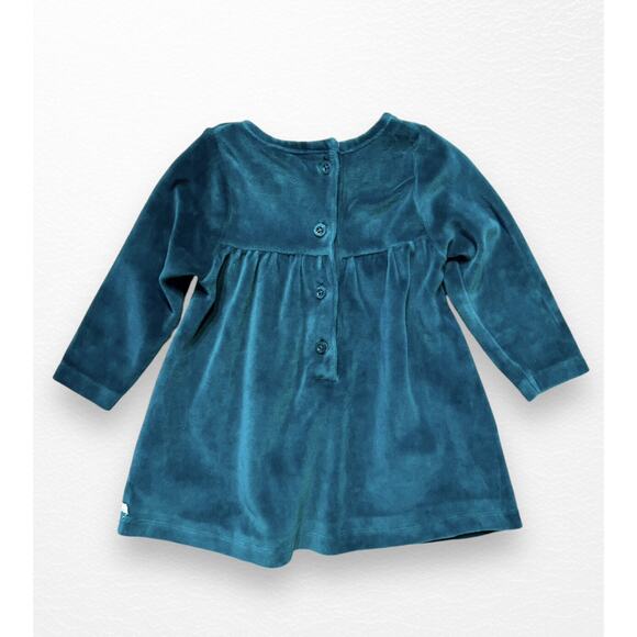 RuffleButts Velour Smocked Dress, 18-24 Months - Picture 2 of 8